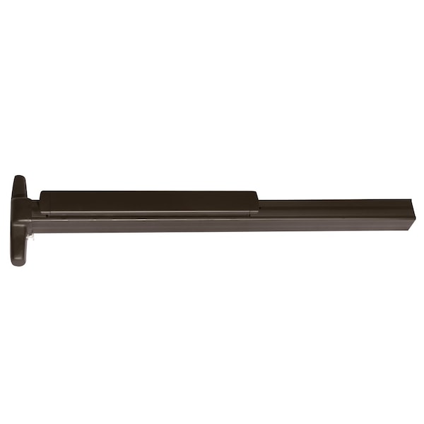 Grade 1 Concealed Vertical Rod Exit Bar, Wide Stile Pushpad, 36-in Fire-rated Device, 80-in to 100-i